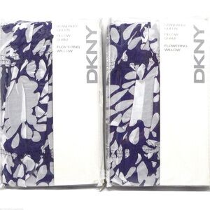 DKNY Blue and White Pillow Sham Set